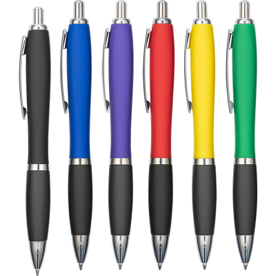 Picture of CONTOUR DIGITAL SOFTFEEL BALL PEN (LINE COLOUR PRINT).