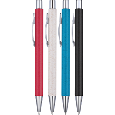 Picture of ECO - GLOBAL WHEATSTRAW BALL PEN (LINE COLOUR PRINT).