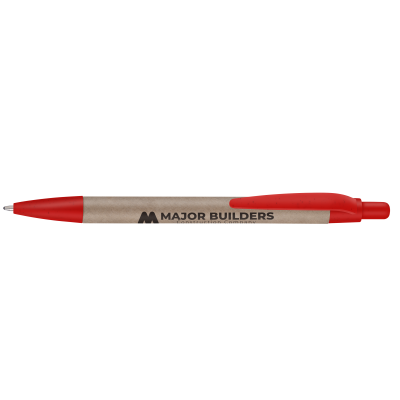 Picture of ECO - STRAWKRAFT BALL PEN (LINE COLOUR PRINT)