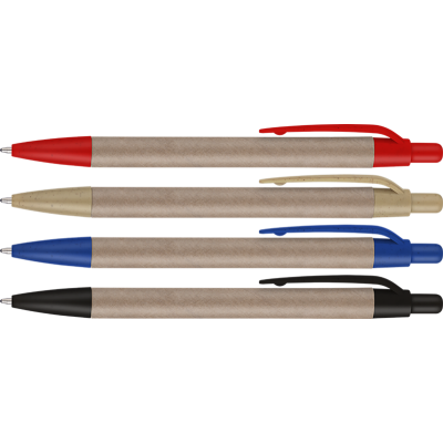 Picture of ECO - STRAWKRAFT BALL PEN (LINE COLOUR PRINT)