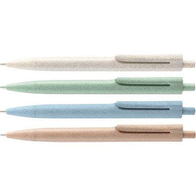 Picture of ECO - JACKSTRAW WHEATSTRAW BALL PEN (LINE COLOUR PRINT).