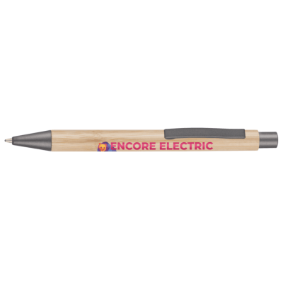 Picture of ECO - ERGO BAMBOO BALL PEN (LINE COLOUR PRINT)