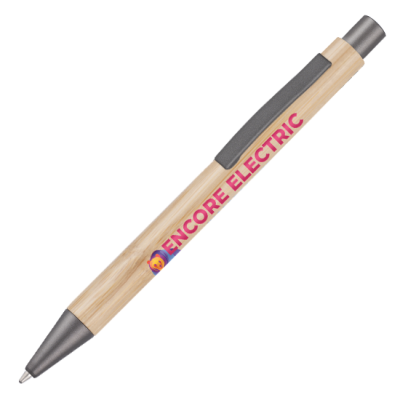 Picture of ECO - ERGO BAMBOO BALL PEN (FULL COLOUR PRINT).