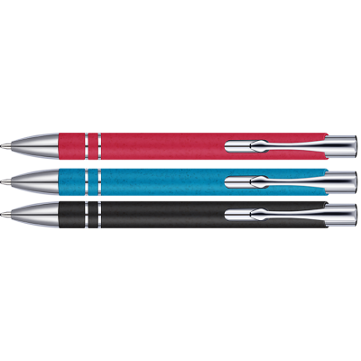 Picture of ECO - ELECTRA WHEATSTRAW BALL PEN (LINE COLOUR PRINT).