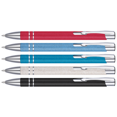 Picture of ECO - ELECTRA WHEATSTRAW BALL PEN (FULL COLOUR PRINT)