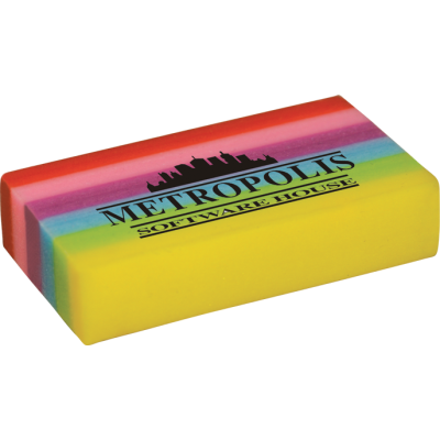 Picture of ERASER - RAINBOW (LINE COLOUR PRINT)