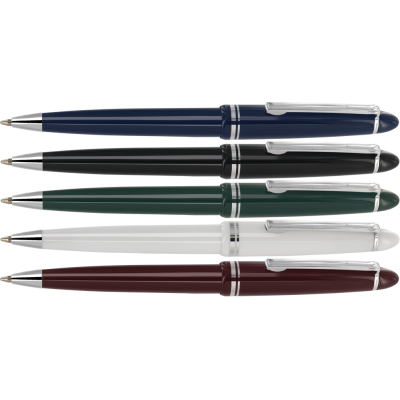 Picture of ALPINE SILVER CHROME BALL PEN (LINE COLOUR PRINT).