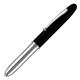 Picture of LUMI LIGHT METAL BALL PEN - BLACK - SILVER