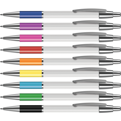 Picture of SYSTEM 014 BALL PEN (LINE COLOUR PRINT)