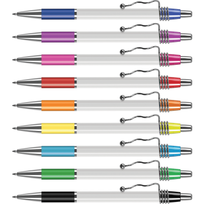 Picture of SYSTEM 016 BALL PEN (LINE COLOUR PRINT)