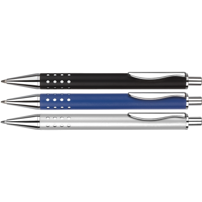 Picture of CLEARANCE TECHNO METAL BALL PEN (WITH POLYTHENE PLASTIC SLEEVE) (LINE COLOUR PRINT).