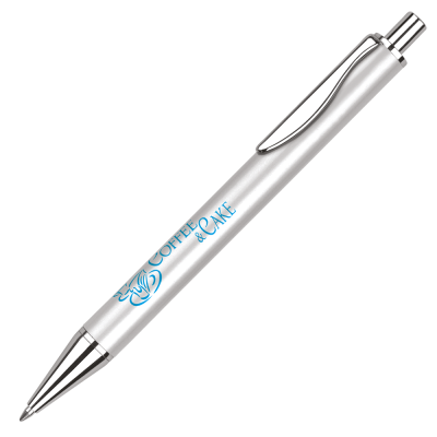 Picture of VOGUE METAL BALL PEN (WITH POLYTHENE PLASTIC SLEEVE) (LINE COLOUR PRINT)