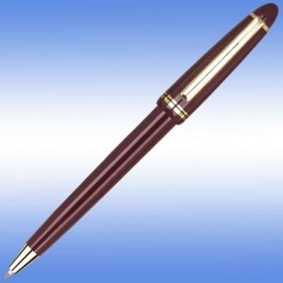 Picture of ALPINE GOLD BALL PEN in Burgundy with Gold Gilt Trim