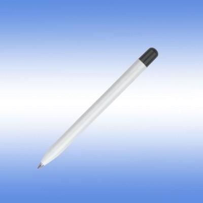 Picture of CHALLENGER-1 BALL PEN in White with Black Trim