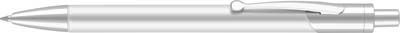 Picture of CALYPSO ALUMINIUM METAL SILVER METAL BALL PEN in Pearlescent White & Silver