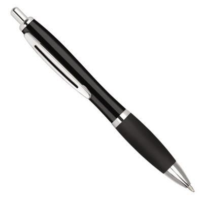 Picture of CONTOUR METAL BALL PEN in Black with Black Grip