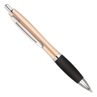 Picture of CONTOUR METAL BALL PEN in Gold with Black Grip