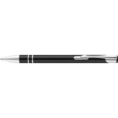 Picture of ELECTRA ALUMINIUM METAL BALL PEN in Black