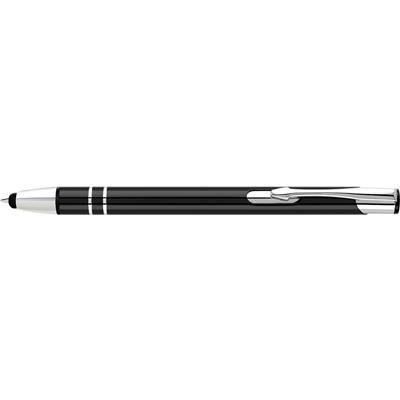 Picture of ELECTRA TOUCH BALL PEN in Black with Silver Chrome Trim