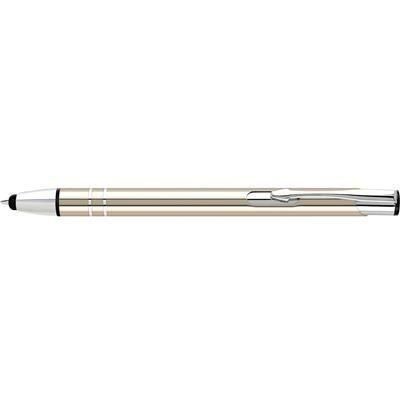 Picture of ELECTRA TOUCH BALL PEN in Gold with Silver Chrome Trim