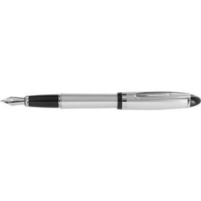 Picture of GSF01 FOUNTAIN PEN in Silver with Black Trim