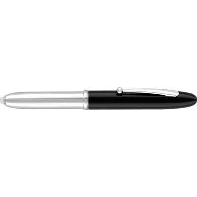 Picture of LUMI METAL BALL PEN & LED LIGHT in Silver & Black