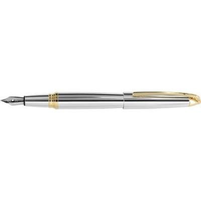 Picture of LUCERNE FOUNTAIN PEN in Silver Chrome with Gold Gilt Trim