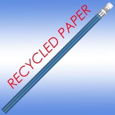 Picture of RECYCLED PAPER PENCIL in Blue