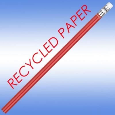 Picture of RECYCLED PAPER PENCIL in Red