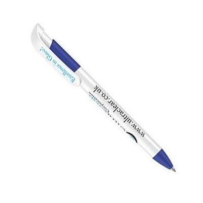Picture of ALLSTAR EXTRA BALL PEN with White Barrel & Blue Trim
