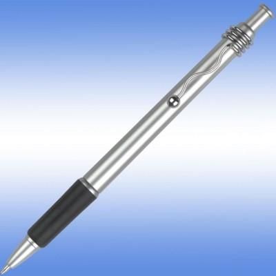 Picture of VIPER SATIN BALL PEN in Silver with Black Grip