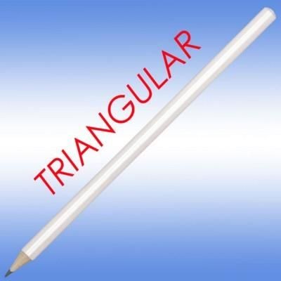 Picture of TRISIDE PENCIL in All White