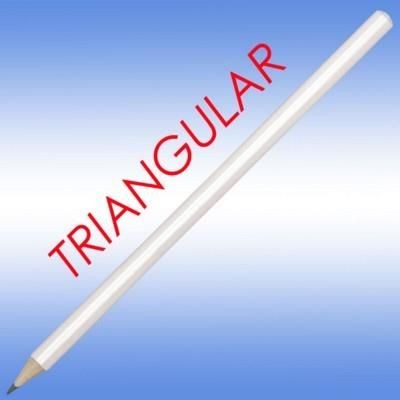 Picture of TRISIDE PENCIL in All White