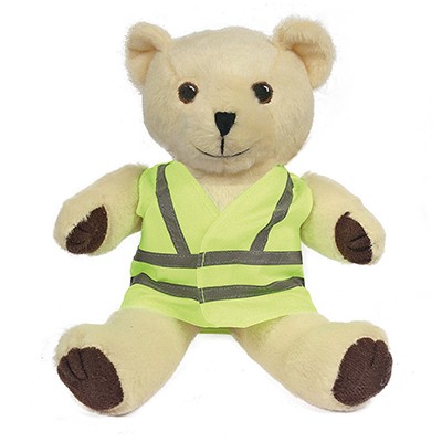 Picture of 10 INCH TALL HONEY BEAR with Reflective High Visibility Reflective Vest