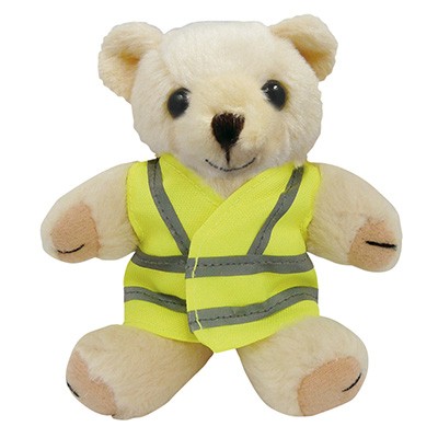 Picture of 5 INCH TALL HONEY BEAR with Reflective High Visibility Reflective Vest