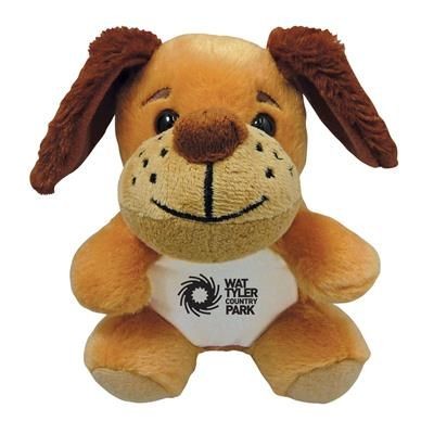 Picture of SOFT TOY DOG with Print on Chest