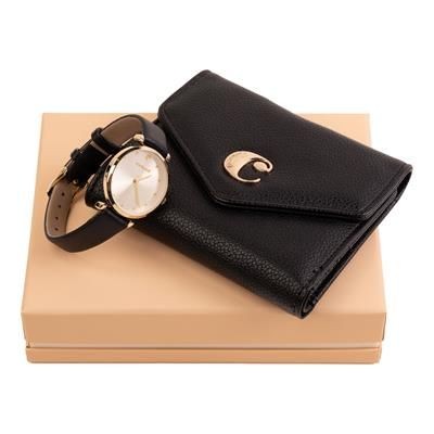 Picture of CACHAREL SET CACHAREL BLACK LADY PURSE & WATCH