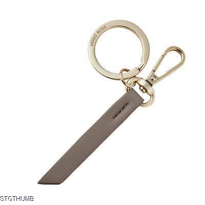 Picture of HUGO BOSS KEYRING TRIGA TAUPE