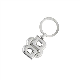 KEYRING DOUBLE B SHINNY SILVER CHROME image 2