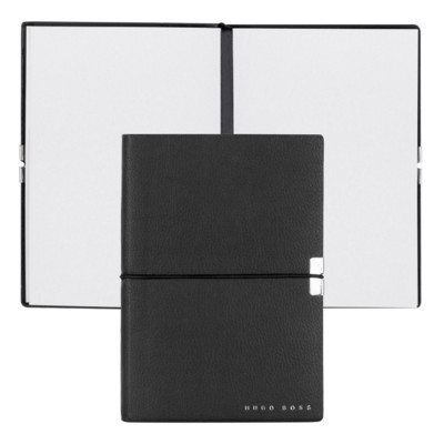 Picture of HUGO BOSS NOTE BOOK A6 ELEGANCE STORYLINE BLACK PLAIN