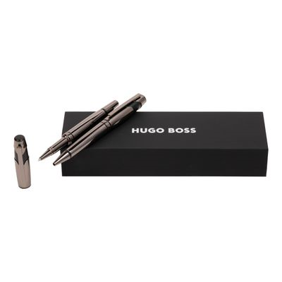 Picture of HUGO BOSS SET CHEVRON GUN BALL PEN & ROLLERBALL PEN