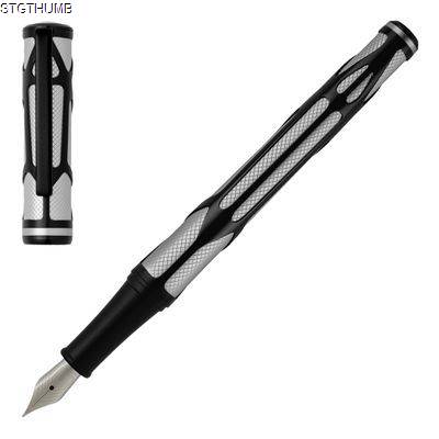 Picture of HUGO BOSS FOUNTAIN PEN CRAFT SILVER CHROME