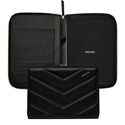Picture of HUGO BOSS CONFERENCE FOLDER ZIP A4 TRIGA BLACK