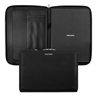 Picture of HUGO BOSS CONFERENCE FOLDER ZIP A4 PURE ICONIC BLACK
