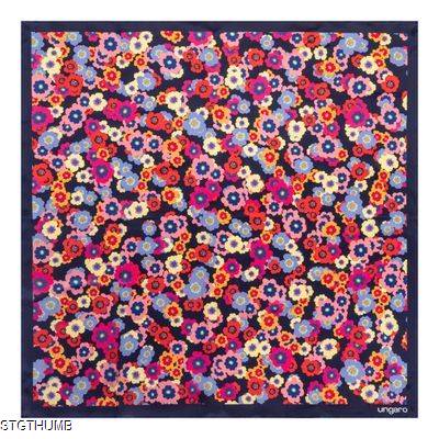 Picture of UNGARO SILK SCARF CHIARA NAVY