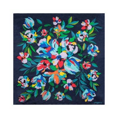Picture of UNGARO SILK SCARF PAOLA NAVY
