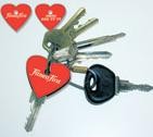 Picture of HEART PROMOTIONAL KEY CAP in Red