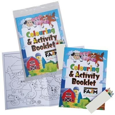 Picture of A5 SIZE 8 PAGE COLOURING BOOKLET & 4 PACK OF PENCIL SET