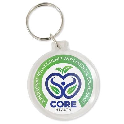 Picture of ROUND PLASTIC KEYRING