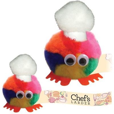 Picture of CHEF HAT LOGO BUG with Printed Ribbon